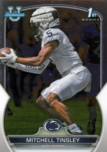 #72 Mitchell Tinsley - Penn State Nittany Lions - 2022 Bowman Chrome University Football