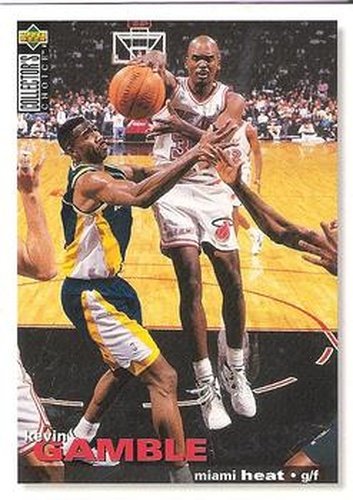 #72 Kevin Gamble - Miami Heat - 1995-96 Collector's Choice Basketball