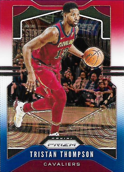 #72 Tristan Thompson - Cleveland Cavaliers - 2019-20 Panini Prizm - Prizms Red White and Blue Basketball
