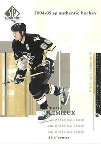 #72 Mario Lemieux - Pittsburgh Penguins - 2004-05 SP Authentic Hockey
