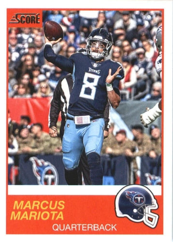 #72 Marcus Mariota - Tennessee Titans - 2019 Score Football