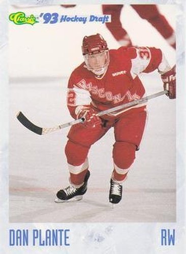 #72 Dan Plante - Wisconsin Badgers - 1993 Classic '93 Hockey Draft Hockey