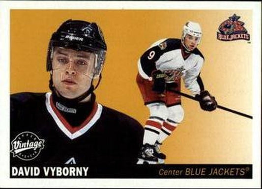 #72 David Vyborny - Columbus Blue Jackets - 2002-03 Upper Deck Vintage Hockey