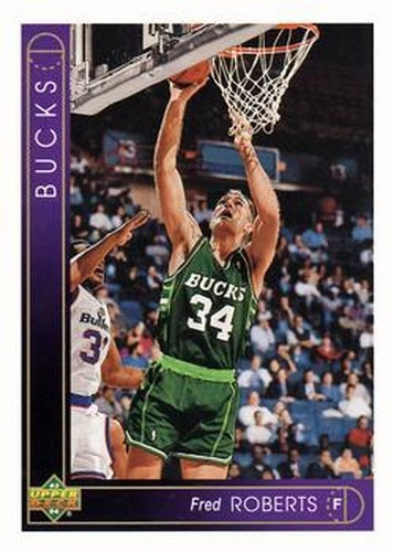 #72 Fred Roberts - Milwaukee Bucks - 1993-94 Upper Deck Basketball