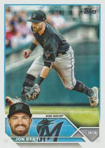 #72 Jon Berti - Miami Marlins - 2023 Topps Baseball
