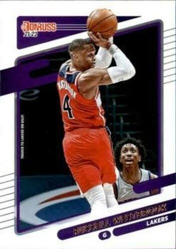 #72 Russell Westbrook - Los Angeles Lakers - 2021-22 Donruss Basketball