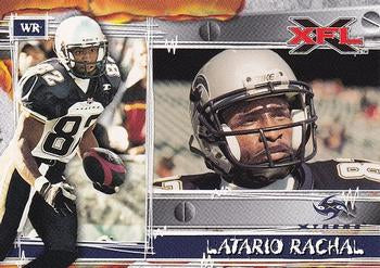 #72 Latario Rachal - Los Angeles Xtreme - 2001 Topps XFL Football