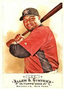 #72 Carlos Lee - Houston Astros - 2009 Topps Allen & Ginter Baseball
