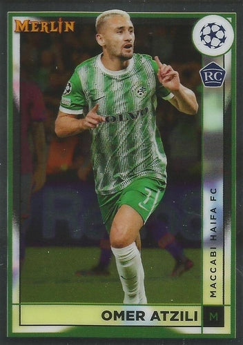 #72 Omer Atzili - Maccabi Haifa FC - 2022-23 Merlin Chrome UEFA Club Competitions Soccer