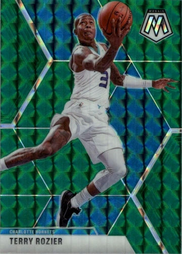 #72 Terry Rozier - Charlotte Hornets - 2019-20 Panini Mosaic - Green Prizm Basketball