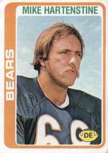 #72 Mike Hartenstine - Chicago Bears - 1978 Topps Football