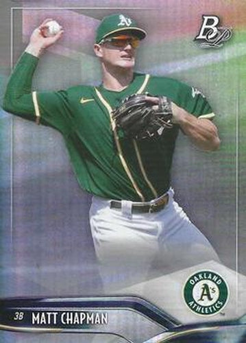 #72 Matt Chapman - Oakland Athletics - 2021 Bowman Platinum Baseball