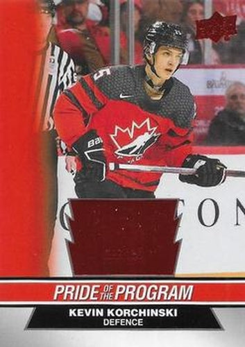 #72 Kevin Korchinski - Canada - 2023 Upper Deck Team Canada Juniors - Red Foil Hockey