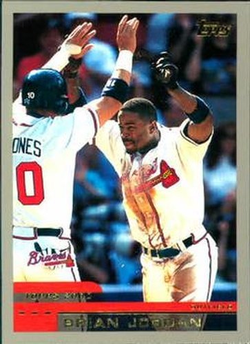 #72 Brian Jordan - Atlanta Braves - 2000 Topps Baseball