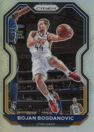 #72 Bojan Bogdanovic - Utah Jazz - 2020-21 Panini Prizm - Silver Prizms Basketball