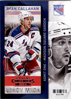 #72 Ryan Callahan - New York Rangers - 2013-14 Panini Contenders Hockey