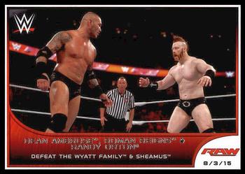 #72 Dean Ambrose / Roman Reigns / Randy Orton - 2016 Topps WWE Road to Wrestlemania Wrestling
