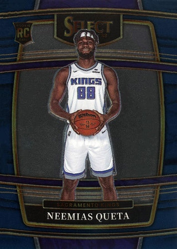#72 Neemias Queta - Sacramento Kings - 2021-22 Panini Select - Blue Basketball