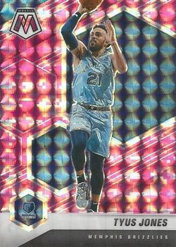 #72 Tyus Jones - Memphis Grizzlies - 2020-21 Panini Mosaic - Mosaic Camo Pink Basketball