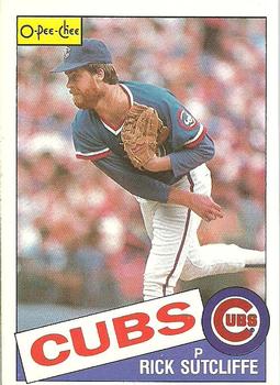 #72 Rick Sutcliffe - Chicago Cubs - 1985 O-Pee-Chee Baseball