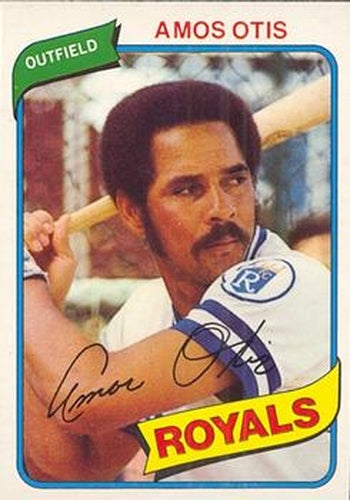 #72 Amos Otis - Kansas City Royals - 1980 O-Pee-Chee Baseball