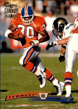 #72 Terrell Davis - Denver Broncos - 1996 Stadium Club Football