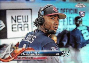 #72b Ozzie Albies - Atlanta Braves - 2018 Topps Chrome Baseball