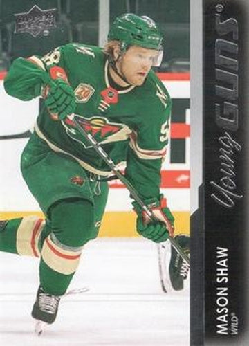 #730 Mason Shaw - Minnesota Wild - 2021-22 Upper Deck Hockey