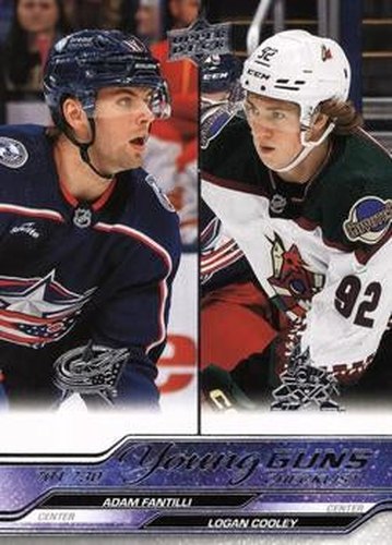 #730 Young Guns Checklist Adam Fantilli / Logan Cooley - Columbus Blue Jackets / Arizona Coyotes -2023-24 Upper Deck Hockey