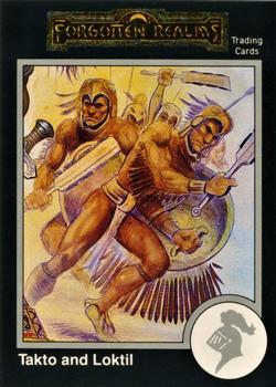 #730 Takto and Loktil - 1991 TSR Advanced Dungeons & Dragons - Silver