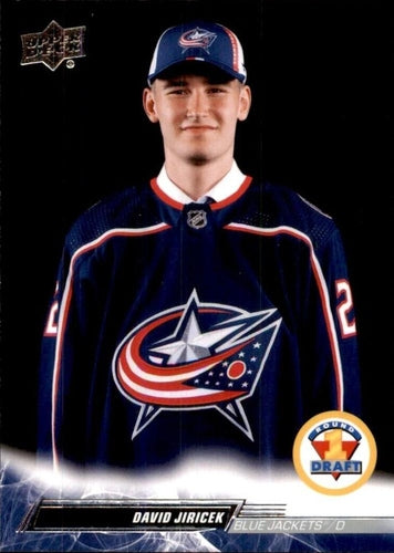 #731 David Jiricek - Columbus Blue Jackets - 2022-23 Upper Deck Hockey