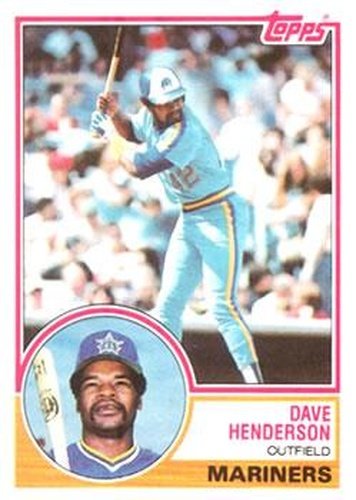 #732 Dave Henderson - Seattle Mariners - 1983 Topps Baseball