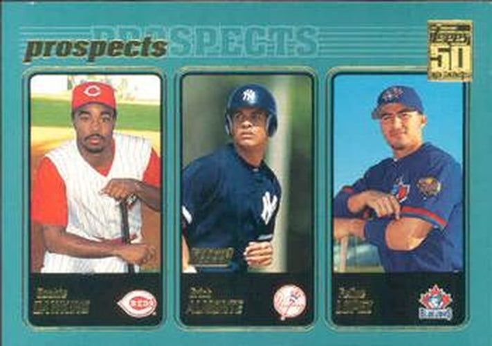 #732 Gookie Dawkins / Erick Almonte / Felipe Lopez - Cincinnati Reds / New York Yankees / Toronto Blue Jays - 2001 Topps Baseball