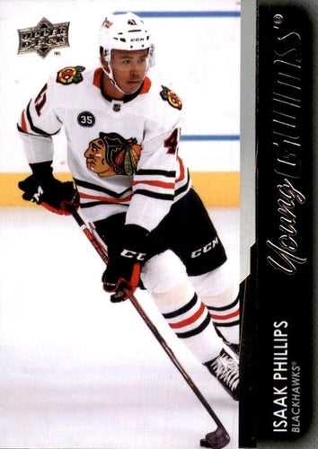 #735 Isaak Phillips - Chicago Blackhawks - 2021-22 Upper Deck Hockey