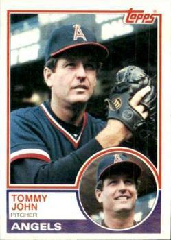 #735 Tommy John - California Angels - 1983 Topps Baseball