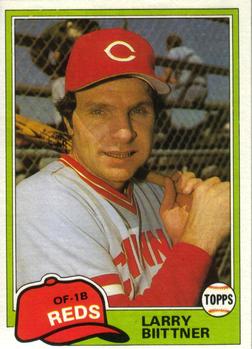 #736 Larry Biittner - Cincinnati Reds - 1981 Topps Baseball