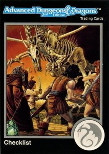 #737 Checklist 18 - 698-737 - 1991 TSR Advanced Dungeons & Dragons - Silver
