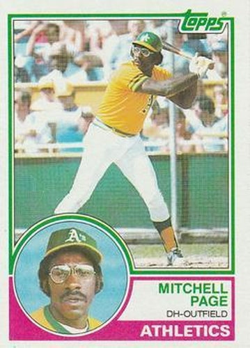 #737 Mitchell Page - Oakland Athletics - 1983 Topps Baseball