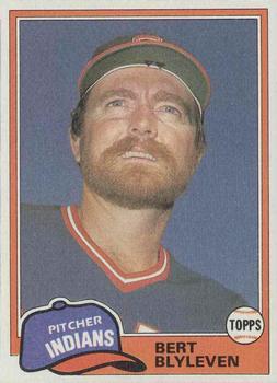 #738 Bert Blyleven - Cleveland Indians - 1981 Topps Baseball