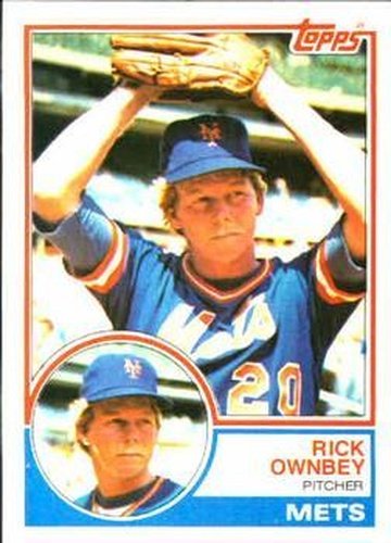 #739 Rick Ownbey - New York Mets - 1983 Topps Baseball