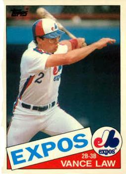 #73T Vance Law - Montreal Expos - 1985 Topps Traded Baseball