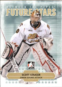 #73 Scott Stajcer - Owen Sound Attack - 2009-10 In The Game Between The Pipes Hockey