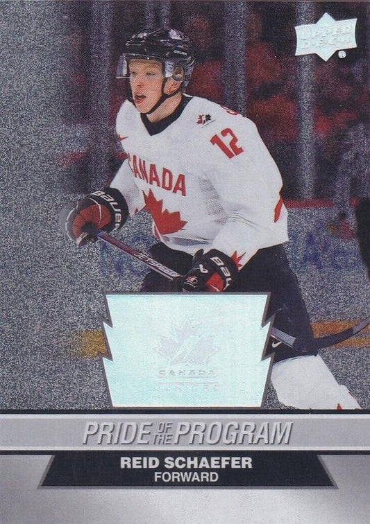 #73 Reid Schaefer - Canada - 2023 Upper Deck Team Canada Juniors - Patterned Foilboard Hockey