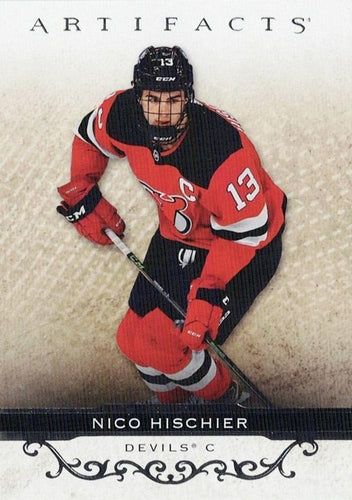 #73 Nico Hischier - New Jersey Devils - 2021-22 Upper Deck Artifacts Hockey