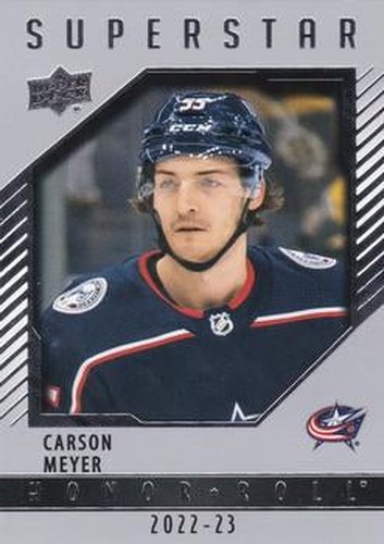 #HR73 Carson Meyer - Columbus Blue Jackets - 2022-23 Upper Deck - Honor Roll Hockey