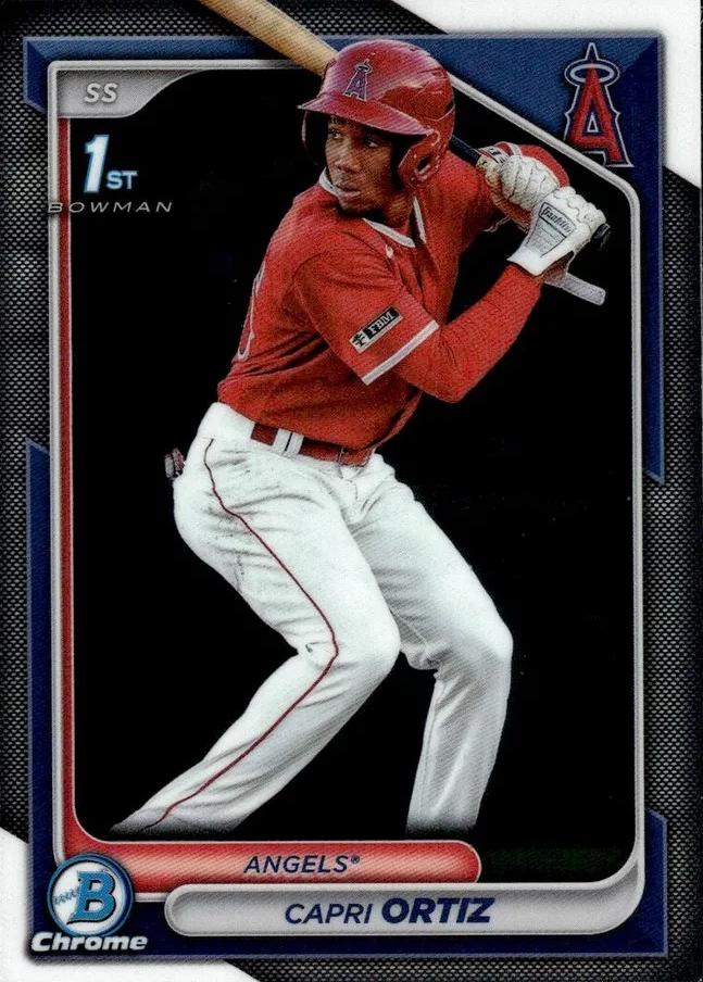 #BCP-73 Capri Ortiz - Los Angeles Angels - 2024 Bowman - Chrome Prospects Baseball