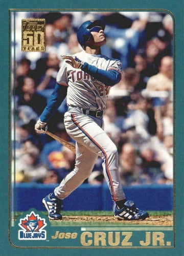 #73 Jose Cruz Jr. - Toronto Blue Jays - 2001 Topps Baseball