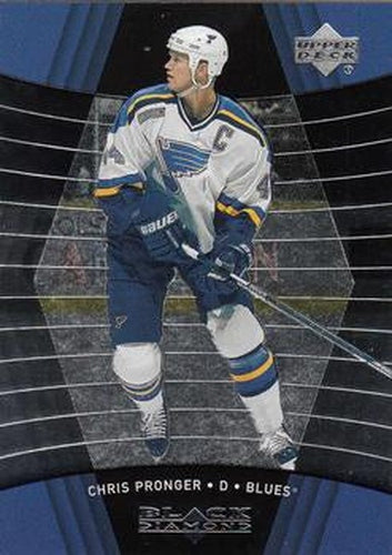 #73 Chris Pronger - St. Louis Blues - 1999-00 Upper Deck Black Diamond Hockey