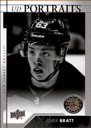 #P-73 Jesper Bratt - New Jersey Devils - 2017-18 Upper Deck - UD Portraits Hockey
