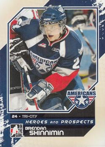 #73 Brendan Shinnimin - Tri-City Americans - 2010-11 In The Game Heroes and Prospects Hockey